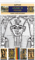 Egyptian Life - A4 Colour-in Posters - TimeLine Gifts