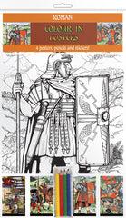 Romans In Britain - A4 Colour-in Posters - TimeLine Gifts