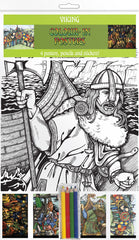 Viking Life - A4 Colour-in Posters - TimeLine Gifts