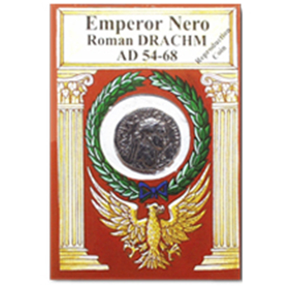 Emperor Nero Drachm Reproduction Coin - TimeLine Gifts