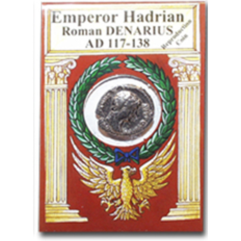 Emperor Hadrian Denarius Reproduction Coin - TimeLine Gifts