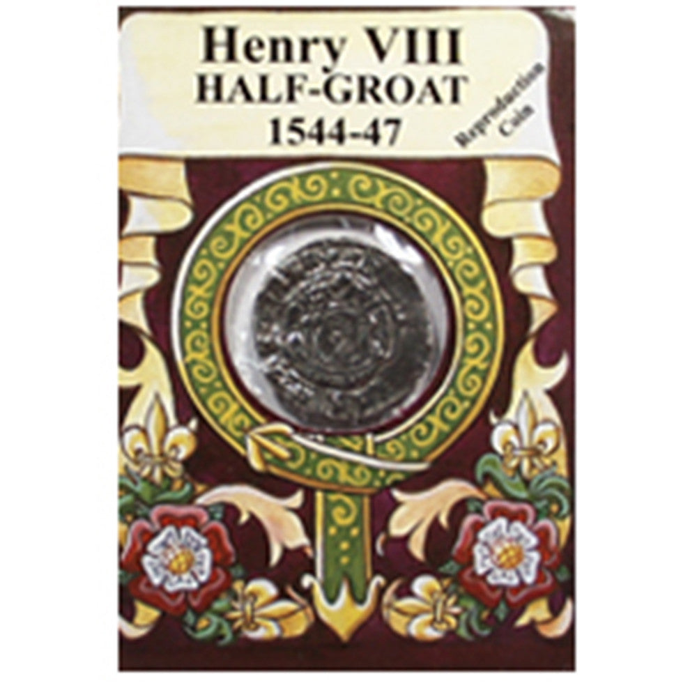 Henry VIII Half-Groat Reproduction Coin - TimeLine Gifts