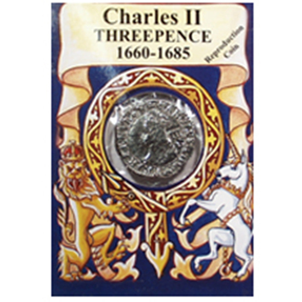 Charles II Threepence Reproduction Coin - TimeLine Gifts