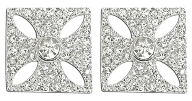 Queen Victoria's Diamond Crown earring studs - TimeLine Gifts