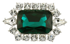 British Crown of India emerald crystal brooch - TimeLine Gifts