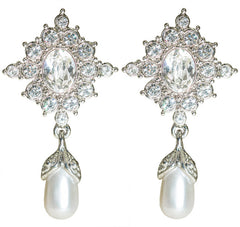 Princess Diana Crystal and Pearl Earrings - TimeLine Gifts