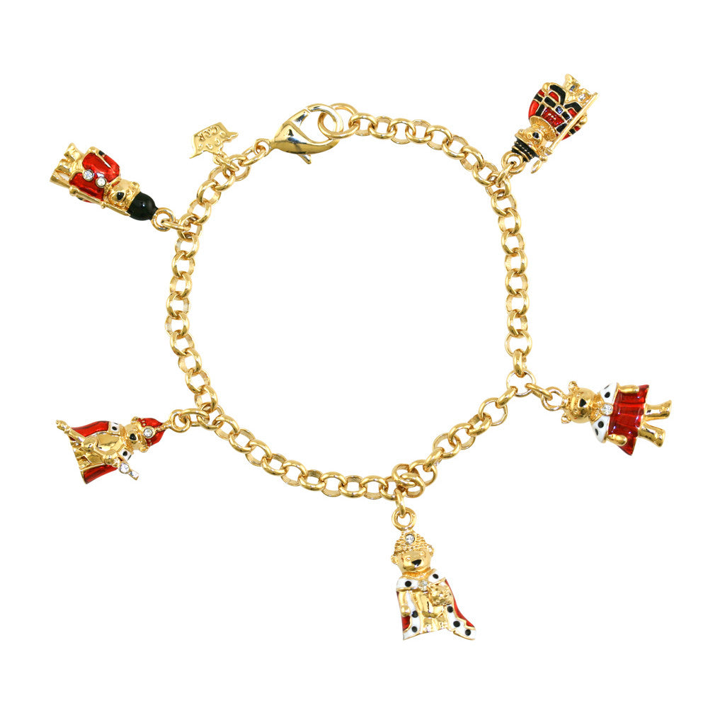 Royal Teddy Charm Bracelet - TimeLine Gifts