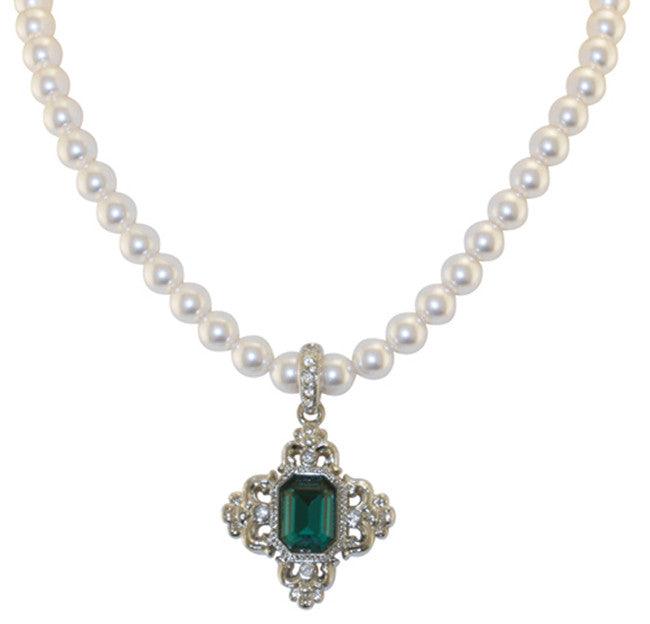 St Edwards Crown Pearl Necklace - TimeLine Gifts