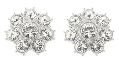 Queen Elizabeth II Floret Clip-On Earrings - TimeLine Gifts