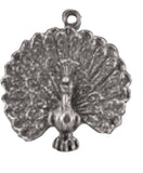 Pewter Pendant - Victorian - Peacock