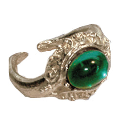 Pewter Ring - Victorian - Gem