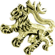 Gold Badge Pin - Victorian Lion Rampant