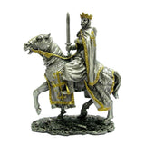 Metal Knight Statue - Mounted King Arthur