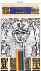 Egyptian Life - A5 Colour-in Postcards - TimeLine Gifts