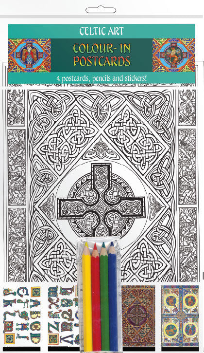 Celtic Art - A5 Colour-in Postcards - TimeLine Gifts