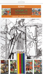 Romans In Britain - A5 Colour-in Postcards - TimeLine Gifts