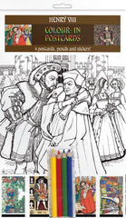 Henry VIII - A5 Colour-in Postcards - TimeLine Gifts