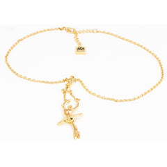 Ballerina Releve Arms 5th Pendant - Gold Plated - TimeLine Gifts