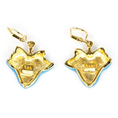 Blue Ivy Leaf Earrings - TimeLine Gifts