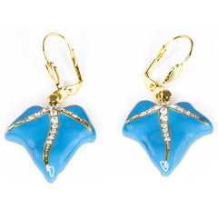 Blue Ivy Leaf Earrings - TimeLine Gifts