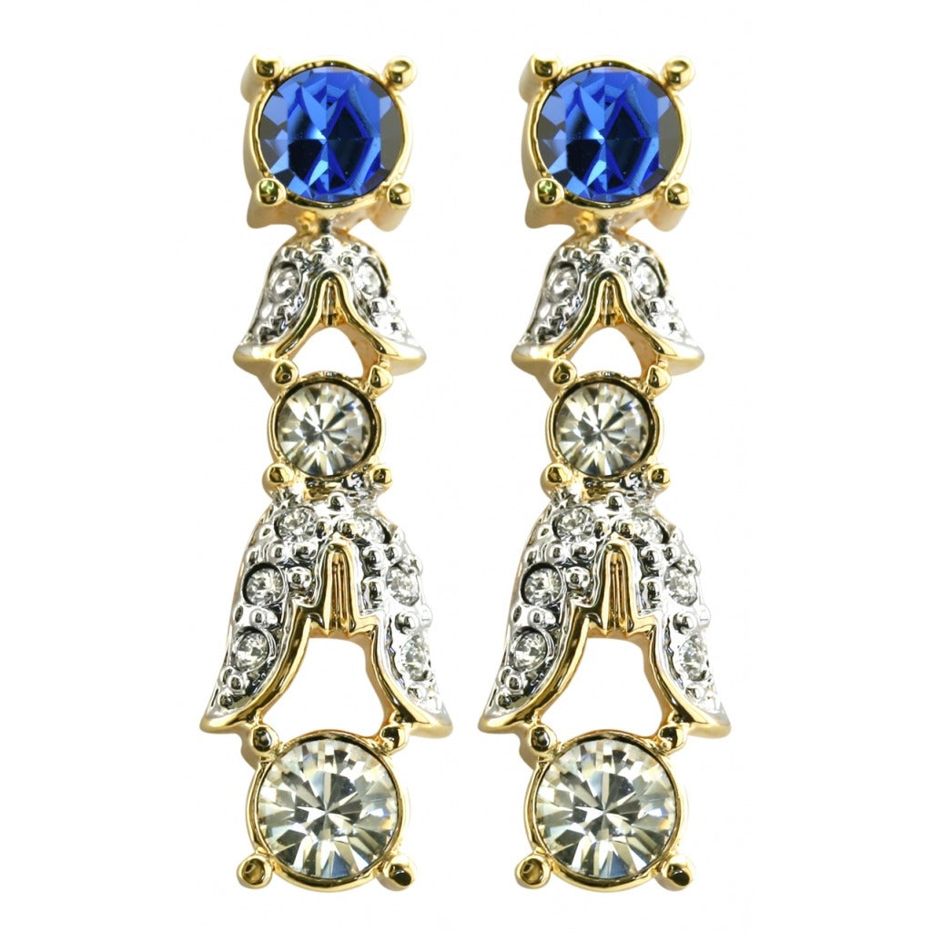 Empress Josephine of France - Sapphire Crystal Earrings - TimeLine Gifts