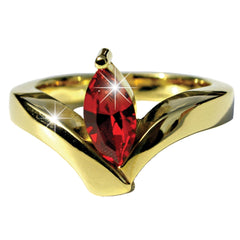 Julia Roberts Oval Ruby Ring - TimeLine Gifts