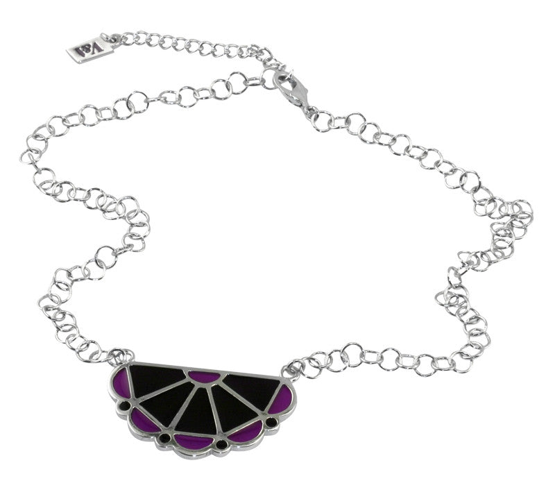 Lattice Necklace Purple - TimeLine Gifts