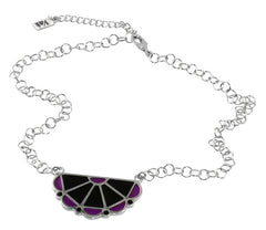 Lattice Necklace Purple - TimeLine Gifts