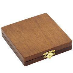 Premium Travel Brass Noughts & Crosses Game: Compact Wooden Box Set