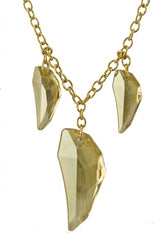 Origins Clear Crystal Claw Necklace - TimeLine Gifts