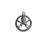 Pewter Pendant - Pirate - Skull & Sabre
