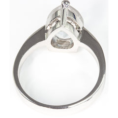 Queen Victoria's Clear Crystal Collet Drop Ring - TimeLine Gifts