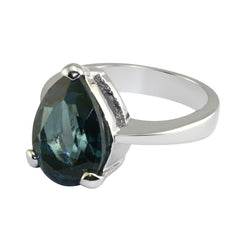 Queen Victoria's Sapphire Crystal Collet Drop Ring - TimeLine Gifts