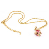 Rose Heart Pendant On Chain