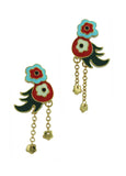 Silver Floral Dancing Earrings Gold-Plated - TimeLine Gifts