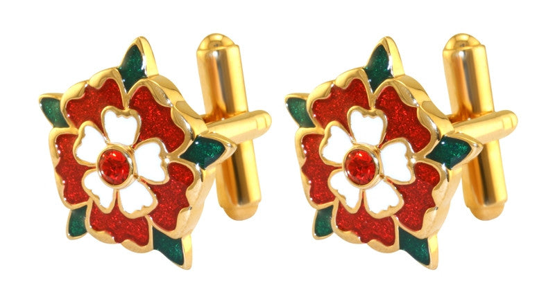 Tudor Rose Cufflinks - TimeLine Gifts