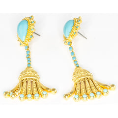 Turquoise Tassel Earrings - TimeLine Gifts