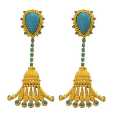 Turquoise Tassel Earrings - TimeLine Gifts